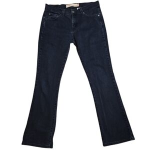 Levi's 515 - Nouveau Bootcut Jeans Mid-Rise Dark Wash Navy Denim - 8